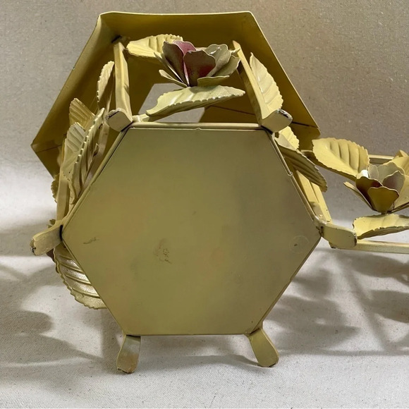 Pagoda Patio Deck Garden Candle Holder Lantern Flowers Roses In/outdoors metal - Picture 9 of 11